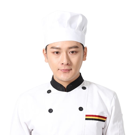 Toque de Chef Ajustable - Polyester/coton, Dos Élastique, Taille Unique - pour Cuisine/usage Commercial