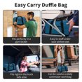 thumbnail image 2 of Small Gym Bag 14 inch lightweight Carry On Mini Duffel Bag for Travel Sport - Blue, 2 of 7