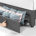 thumbnail image 2 of Zinus Lottie Upholstered Platform Bed Frame with Storage Drawer, 2 of 6