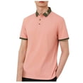 thumbnail image 3 of Sentmoon Mens Button down Shirt Oversized Relaxed Turndown Collar Short Sleeve Summer Top Solid Color Summer Casual Outfits for Mens Delightful for Running & Gym Workout M, 3 of 6