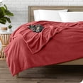 thumbnail image 2 of Bare Home Microplush Fleece Blanket - 300 GSM - Fuzzy Microfleece - Soft & Plush - King, Rosewood, 2 of 5