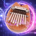 thumbnail image 4 of Birdeem Solid Wood 8-Tone Mini Thumb Piano Musical Instrument Wooden 8-Tone Finger Piano, 4 of 5