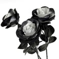 thumbnail image 4 of Flowers Artificial for Decoration Rose Gothic Dark Artificial Flower White Inner Ring Red Halloween Decoration Artificial Flower Silk Flower Artificial Flower, 4 of 6