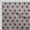 thumbnail image 4 of oneOone Polyester Spandex Black Fabric Floral Craft Projects Decor Fabric Printed By The Yard 56 Inch Wide, 4 of 4