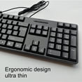 thumbnail image 4 of HEVIRGO Clavier Filaire USB Universel Multilingue Ergonomique à 104 Touches pour Ordinateur Portable PC, 4 of 10