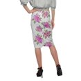 thumbnail image 3 of Moomaya Jupe Imprimée Longueur Genou pour Femmes Grande Taille Jupe en Poly Spandex, 3 of 6
