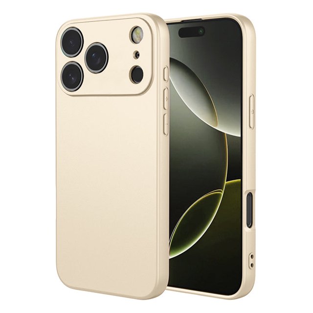 PANDACO Étui en Coquille Souple Beige Mat pour iPhone 17 Pro Max