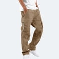 thumbnail image 2 of Pantalon Cargo pour Homme à Design Uni avec Poches pour un Usage Polyvalent en Plein Air, Confortable, Style de Rue, Pantalon Utilitaire de Travail pour un Usage Quotidien, 2 of 8