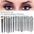 thumbnail image 4 of 20 Pieces Makeup Brush Set Professional Face Eye Shadow Eyeliner Foundation Blush Lip Makeup Brushes Powder Liquid Cream Cosmetics Blending Brush Tool, 4 of 5