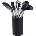 thumbnail image 3 of Silicone Kitchen Utensils Set, Black Kitchen Utensils 9 Piece, Non-Stick Heat Resistant Serving Utensils, 3 of 4