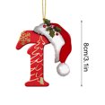 thumbnail image 3 of LSLJS 26 Letters Christmas Tree Decoration Pendant Christmas Tree Ornaments Personalized DIY Christmas Ornaments Christmas Decorations Xmas Tree Hanging Decor, 3 of 5