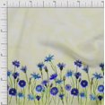 thumbnail image 1 of oneOone Silk Tabby Fabric Leaves & Flower Panel Print Fabric BTY 42 Inch Wide, 1 of 3