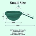 thumbnail image 4 of SHORDY Reusable Menstrual Disc (Small) Leak-Free Period Disc Tampons, Pads & Cups Alternative (Green), 4 of 8