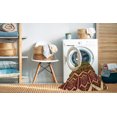thumbnail image 2 of Ahgly Company Machine Washable Indoor Square Transitional Caramel Brown Area Rugs, 4' Square, 2 of 7
