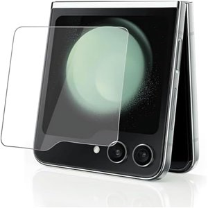 PST [2 Packs] Samsung Galaxy Z Flip 6 Protecteur d'écran, Protection écran en verre trempé de qualité supérieure avec boîtier & Sans bulles