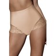 thumbnail image 3 of Bali Womens Firm Control Lace Inset Brief - Best-Seller, L, 2 Beige, 3 of 4