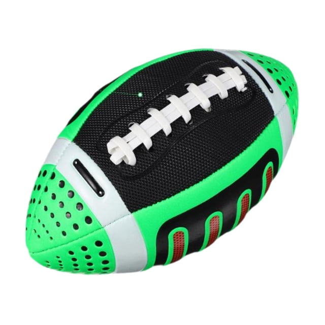 Langgg Ballon de Rugby pour Enfants Cadeau Portable Soccer 3 Intérieur Rouge Taille Ballon de Sport de Rugby Extérieur Vert 11x22cm