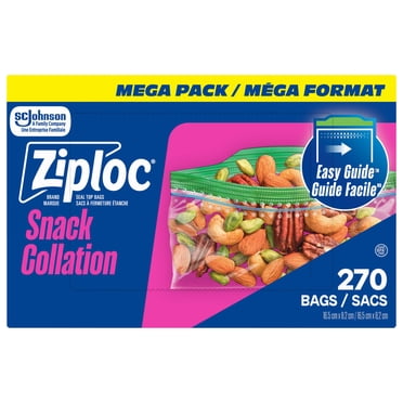 Ziploc® Sacs à Collation avec la Technologie Grip 'n Seal