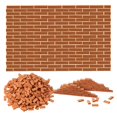 thumbnail image 2 of 700 Pieces Mini Bricks for Landscaping Miniature Bricks Brick Wall Small Bricks for Garden Parts,1/35 Scale, 2 of 7
