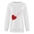 thumbnail image 5 of Aboser Chandail à Cœurs de la Saint-Valentin pour Femmes, Chandails Mignons de la Saint-Valentin pour Femmes, Hauts à Manches Longues à Enfiler, Chandails Décontractés à Col Rond, Chandail de la Saint-Valentin, 5 of 5