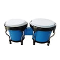 thumbnail image 2 of African percussion bongo drum set, percussion instruments, early educational for Blue, 2 of 7