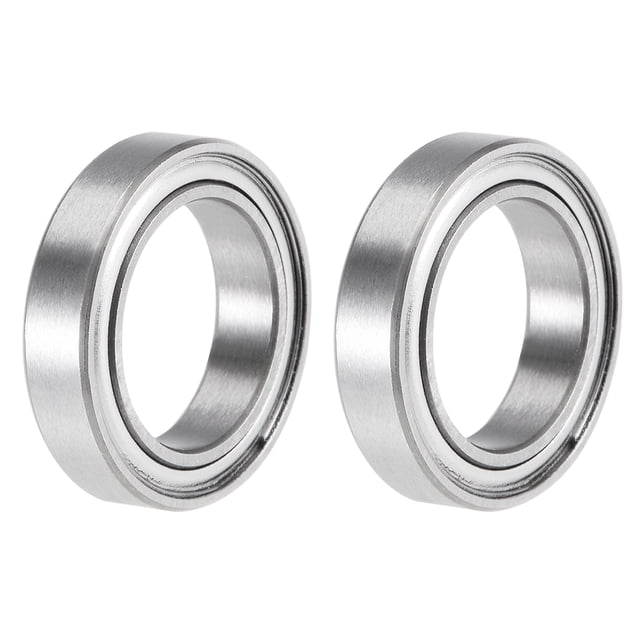 Unique Bargains S6701ZZ Roulement à Billes à Gorge Profonde 12mm x 18mm x 4mm à Double Écran en Acier Inoxydable 2 Pcs