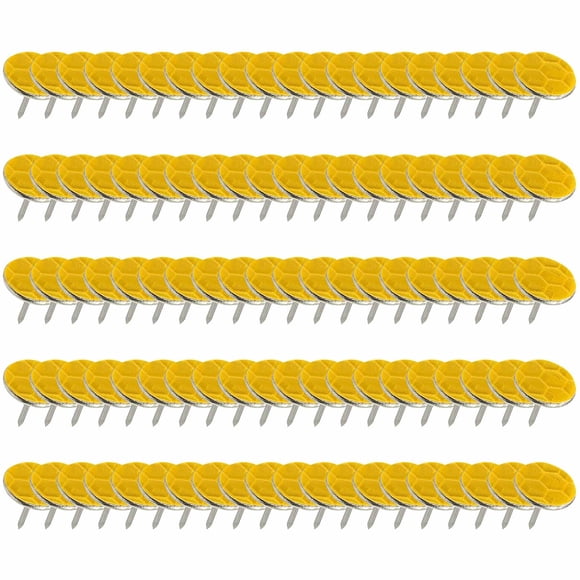 Aursykel Pointes de Marqueur Réfléchissantes Haute Visibilité pour l'Extérieur avec Pointes en Métal pour la Randonnée, le Camping, le Marquage, Lot de 100, Faciles à Transporter et à Installer, Accessoires de Chasse pour la Sécurité