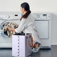 thumbnail image 3 of EGNMCR Laundry Baskets Laundry Bag Foldable Laundry Hamper Folding Storage Basket Portable Laundry Basket Sundries Toy Storage Basket Clothes Laundry Basket, 3 of 7