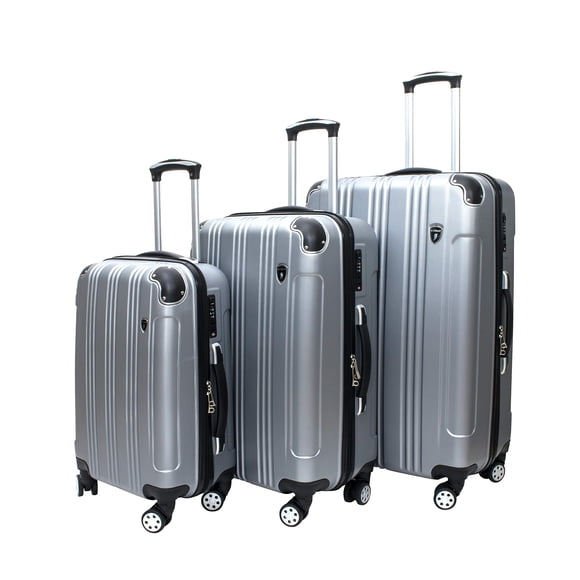 Archibolt Canada Ensemble de Valises Rigides à Roulettes 3 Pcs, Sac de Bagage Extensible, Ensemble de Grandes Valises Légères avec Serrure TSA, Grandes Valises Rigides Enregistrées et Cabine avec 4 Roues 360
