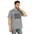 thumbnail image 2 of Inkmeso T-Shirt à Col Rond pour Hommes avec Imprimé Graphique Best Papa Ever.€ T-Shirt pour la Fête des Pères, 2 of 7
