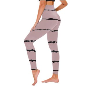 QATAINLAV Striped Leggings for Women, Scrunch Butt Lifting Leggings Women Seamless Workout Leggings High Waist Tummy Control Yoga Pants Sales for Today Pink L