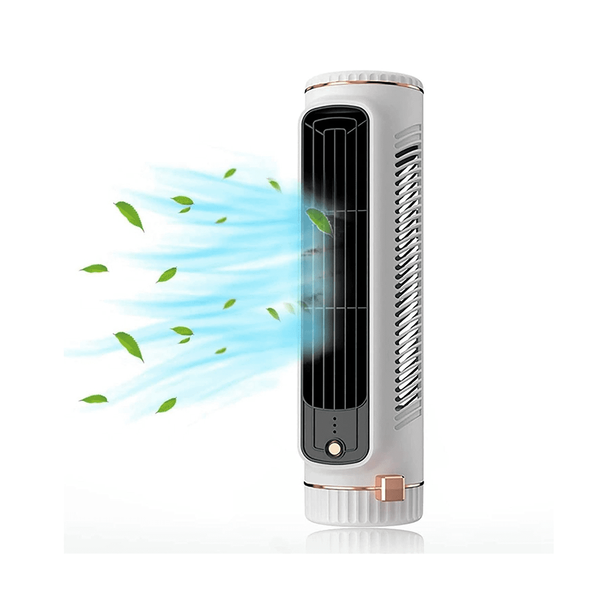 Portable Automatic Remote Air Conditioner, USB Personal Air Conditioner Mini Conditioner with 3-Speed Electric Fan White