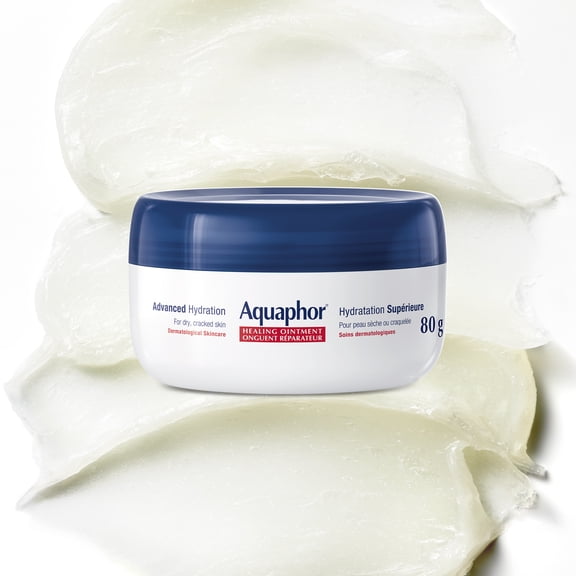 Aquaphor Healing Ointment, Multipurpose Ointment for Dry, Cracked Skin, 80g Jar