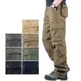 thumbnail image 4 of OmicGot Pantalon Décontracté pour Homme à Multiples Poches Pantalon en Coton Homme Grande Taille Pantalon Cargo Homme Plein Air Randonnée Randonnée Joggers Pantalon Cargo 29-44, 4 of 6