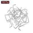 thumbnail image 3 of Unique Bargains 100 Pack L Shape Hooks, 5/8 Inch Right Angle Screw Hooks for Hanging, Silver, 3 of 7