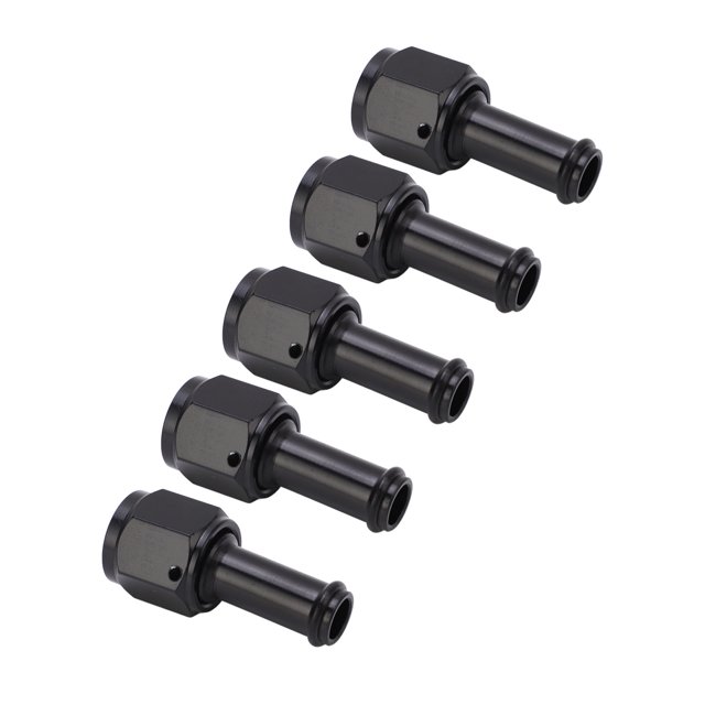 Female To Male Thread Adapter, 6AN Female To 5/16 Barb Fitting Adapter Excellent Sealing Aluminum Alloy Rustproof 5PCS For Vehicle