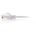thumbnail image 2 of C2G 7 Pieds Cat6 Snagless Unshielded (UTP) Slim Ethernet Cable Cat6 - Câble de Patch Réseau - PoE - Blanc - Câble de Patch - RJ-45 (m) à RJ-45 (m) - 7 Pi - UTP - CAT 6 - Moulé, Sans Accroc - Blanc, 2 of 2