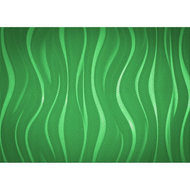 Ahgly Tapis Rectangulaire Lavable en Machine Vert Transitionnel, 2 Pieds x 5 Pieds