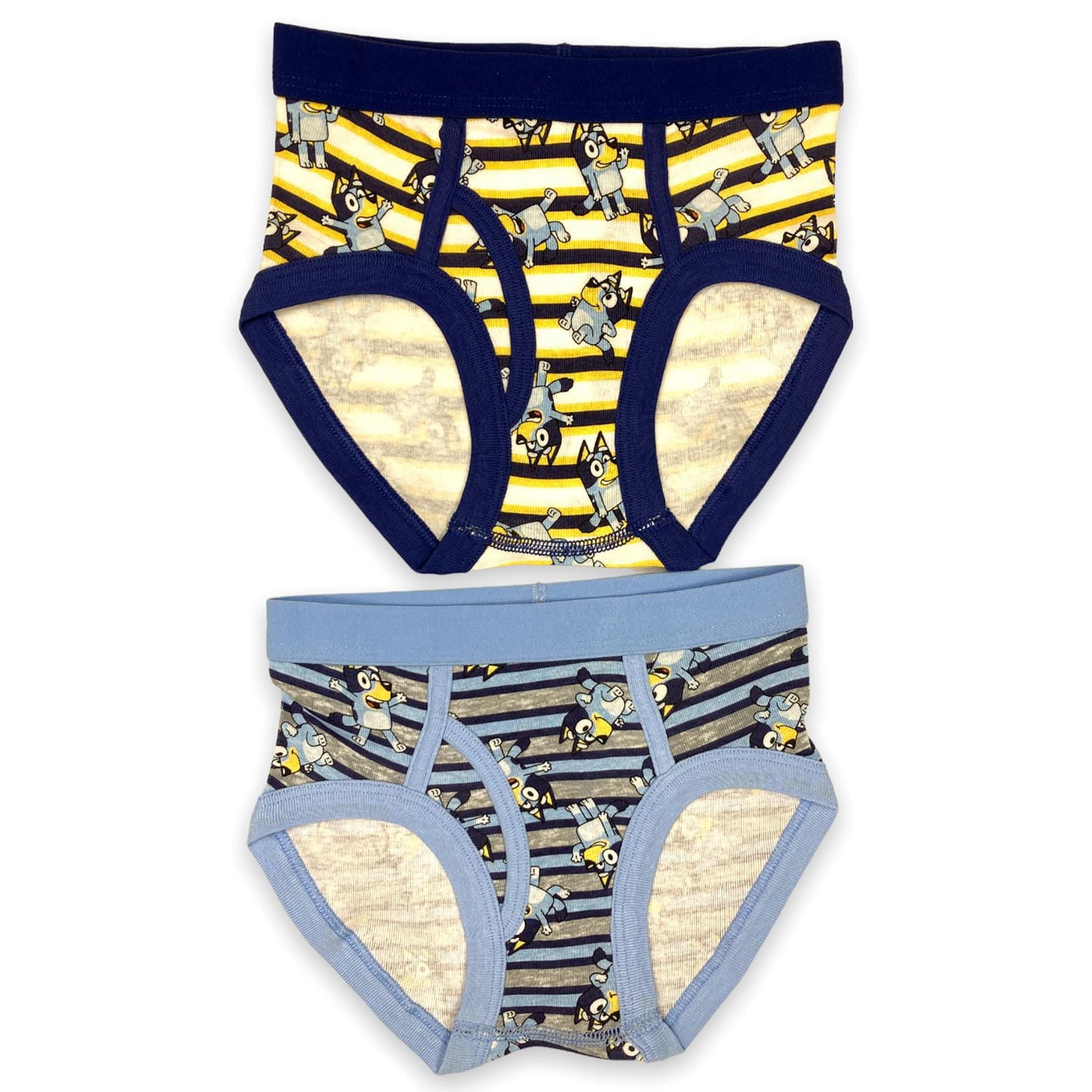 Bluey Toddler Boy's briefs. These boys underwear come a pack of 4 and have elastique band at the waist around leg