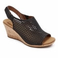thumbnail image 1 of Rockport Femmes BRIAH Écharpe PERF Noire/nubuck à Talon Compensé, 1 of 4