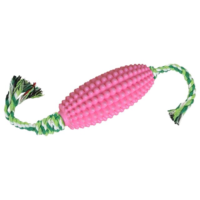 Durable Corn Shape Dog Toy Squeaky Bite-resistant Teeth Cleaning Perfect for Medium Large Dogs Pet Supply