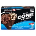 thumbnail image 1 of Chapman's Super French Vanilla & Dark Chocolate Ice Cream Cone in a Box, 8 x 120mL, 1 of 5