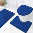 thumbnail image 1 of Boovnll Bathroom Rugs Set of 2, Super Absorbent Soft Solid Color Coral Velvet Toilet Mat, Bath Mat Non-Slip Backing Quickly Drying for Bathroom, Kitchen, Pool, Bath Mats for Bathroom, 1 of 8