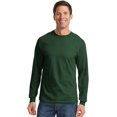 thumbnail image 2 of Port and Company PC61LS Adult's L/S Essential T-Shirt Stonewashed Green 3X-Large, 2 of 2