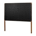 thumbnail image 2 of South Shore Balka Queen Woven Leather Headboard, in Pure Black, 2 of 9