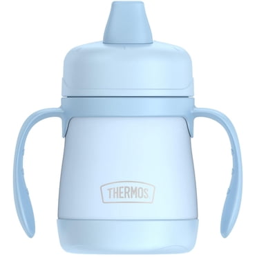 Thermos Kids Tasse à bec en Acier Inoxydable de 7 Oz Avec Poignées, Bleue