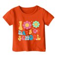 thumbnail image 1 of FhsagQ The 7th Of July Garçon et Fille Mode Décontractée Imprimé Col Rond Ample Manche Courte T-Shirt Haut Fille Printemps The 7th Of July T-Shirts Taille 6X-7 Tout-Petit Fille T-Shirts d'Été Pâques Orange 8-9 Ans, 1 of 4