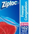 thumbnail image 1 of Ziploc Freezer Bags Medium, 1 of 8