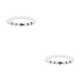 thumbnail image 1 of Redempat Fashionable And Comfortable To Wear Unisex Beaded Bracelets For Everyday Chic porcelain white 2Set, 1 of 6