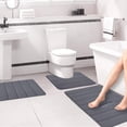 thumbnail image 4 of Meitianfacai Bathroom Rug Sets for Bathroom Floor 3 Pcs Set Toilet Mats,Memory Foam Bath Mat Set,Bathroom Rugs, Soft Comfortable,Water Absorption,Non-Slip,Thick,Machine Washable, Quick-drying, 4 of 9